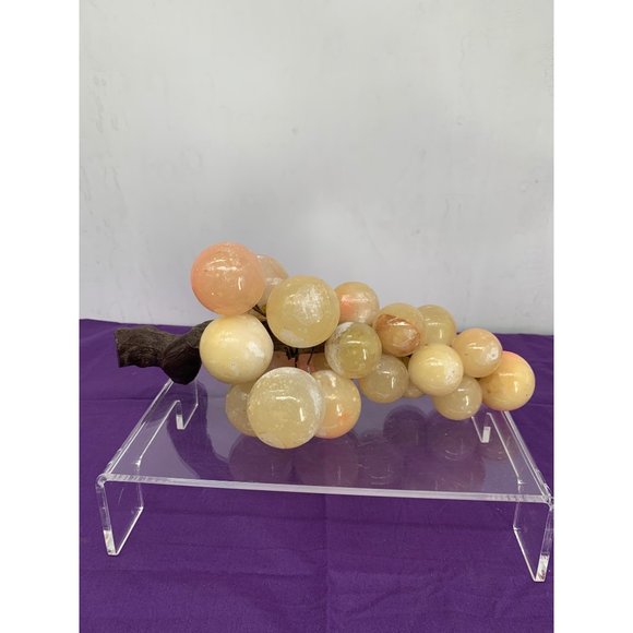 Alabaster Natural Stone Mid Century Modern Grapes Large - Picture 9 of 14